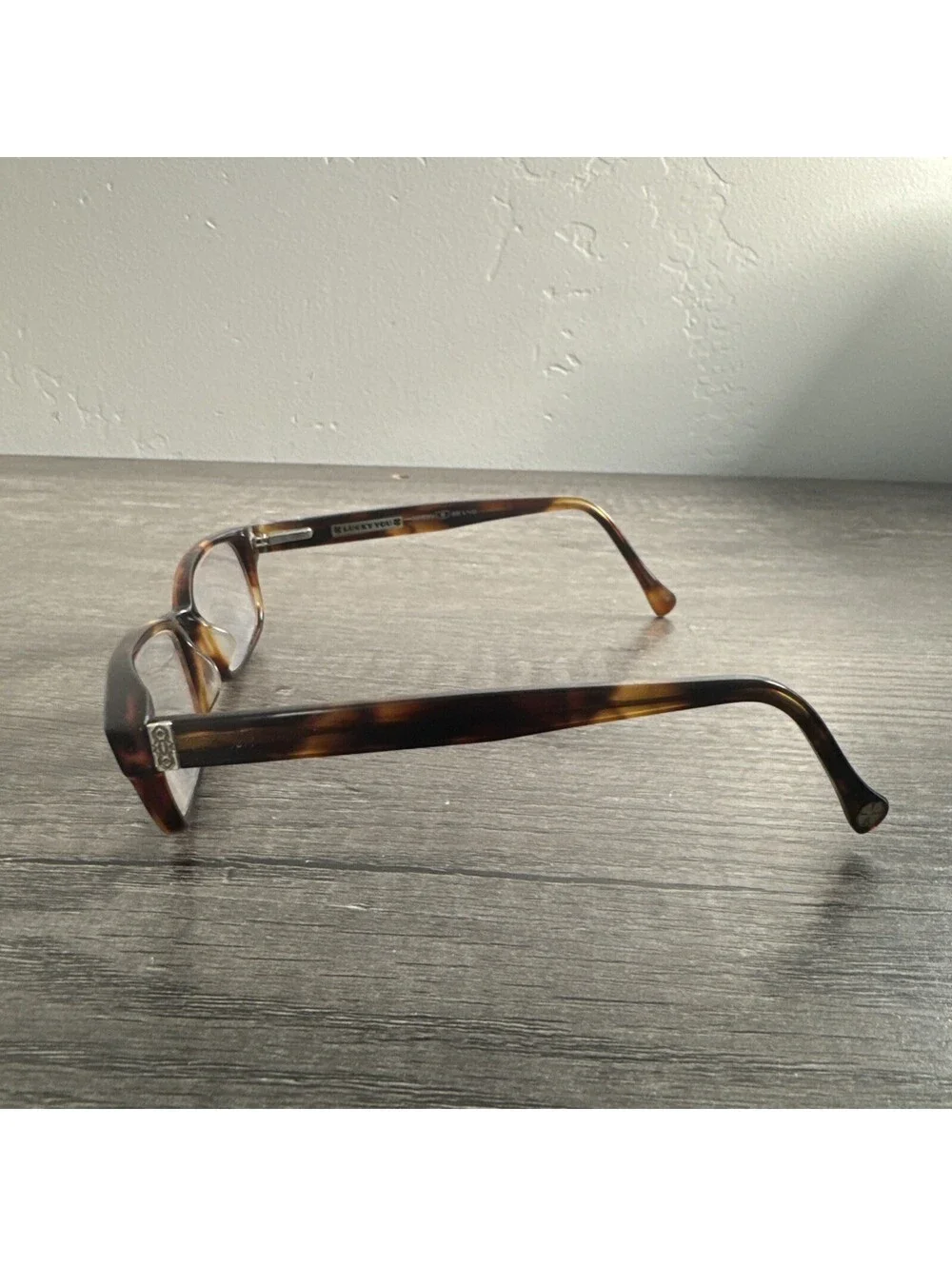 Lucky Brand Eyeglasses D502 Brown Tortoise Rectangular 50-17-140 FRAMES ONLY